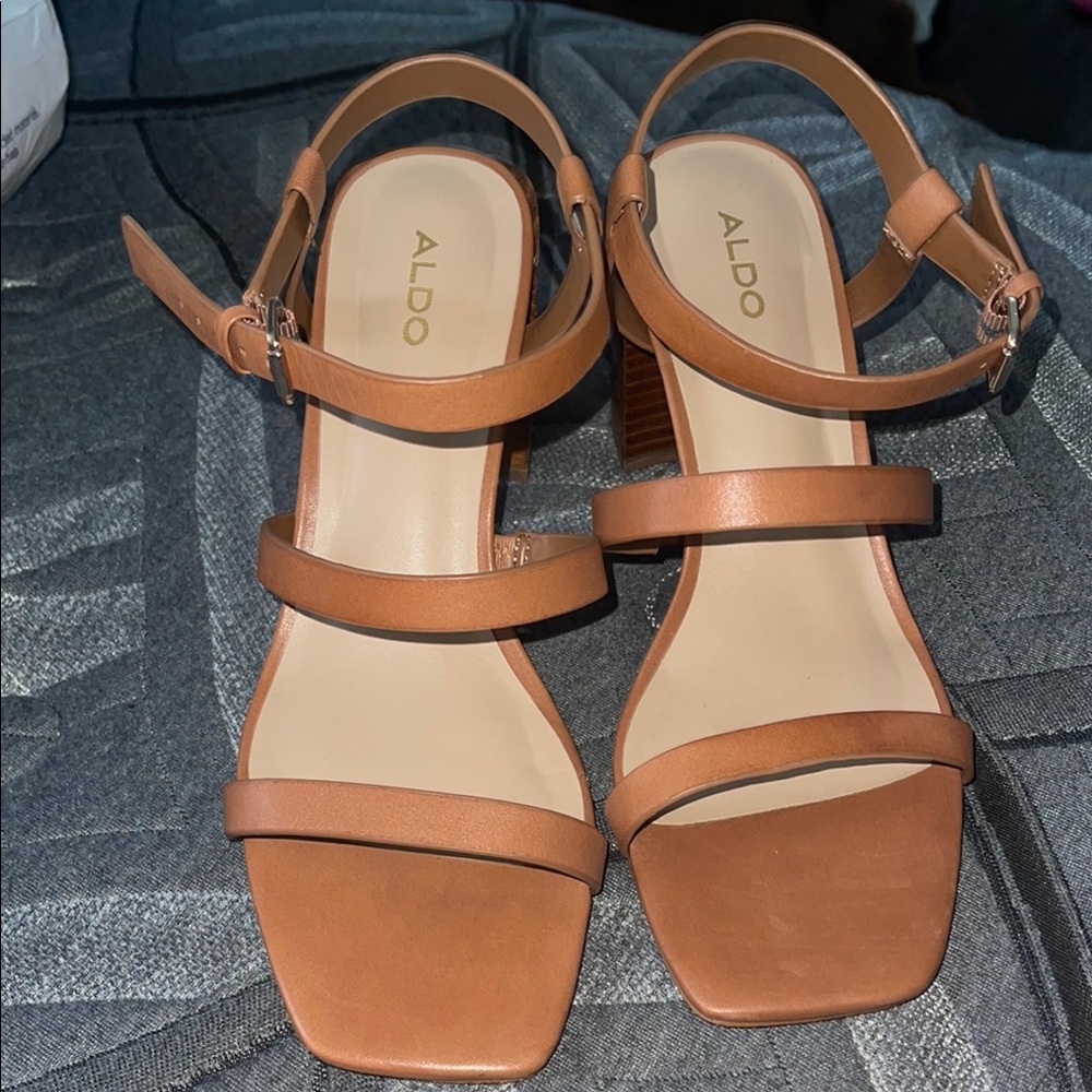 ALDO Women's Tan Strappy Sandals